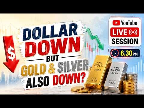 DOLLAR DOWN BUT GOLD & SILVER ALSO DOWN?
