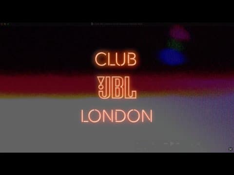 Presenting Club JBL London
