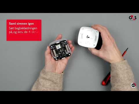 SHIELDalarm: How to change the battery in the siren (indoor)