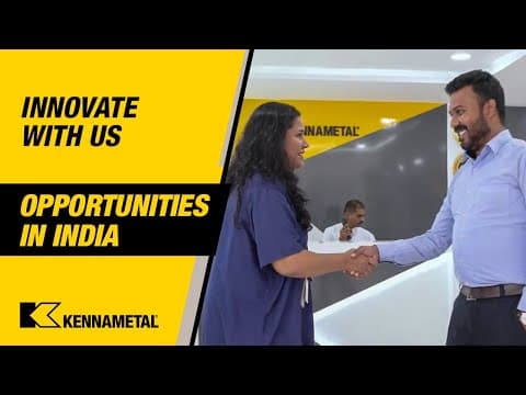 Innovate with a Career at Kennametal - India
