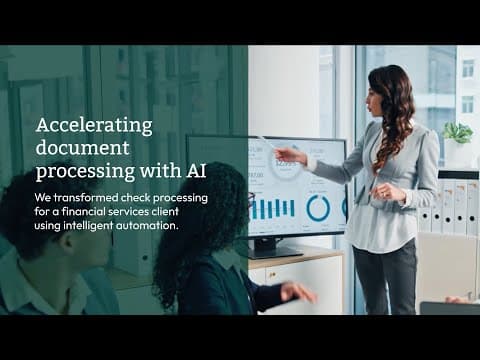Brillio Uses AI to Speed Up Check Processing for a Financial Services Leader
