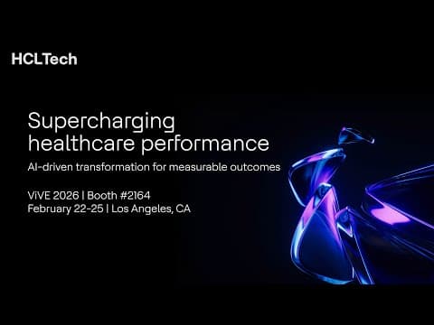 Modernizing healthcare with AI | HCLTech at ViVE 2026