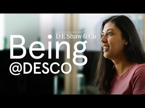 Being@DESCO: Maansi (The D. E. Shaw Group)