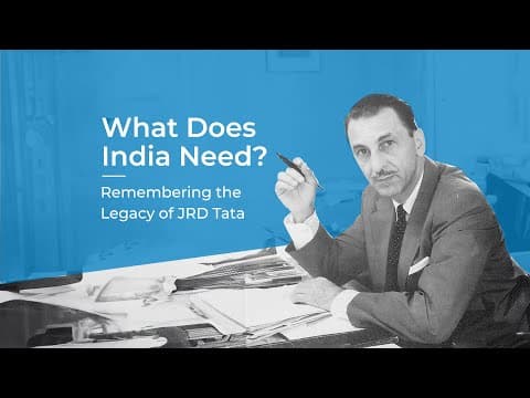 Tata Steel | What Does India Need? | JRD Tata