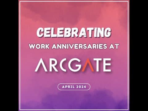 Wishing you the happiest work anniversary | #Arcgatians #HappyWorkAnniversary