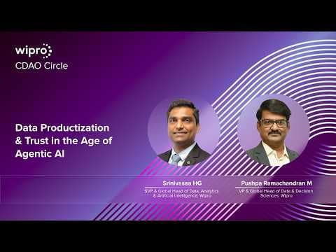 Wipro CDAO Circle: Data Productization & Trust in the Age of Agentic AI
