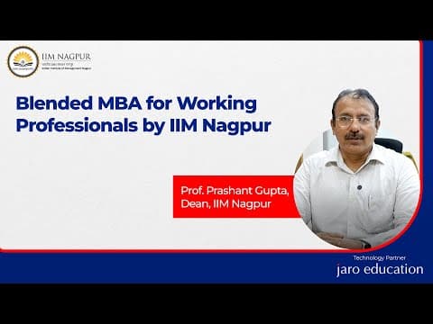 Blended MBA at IIM Nagpur | How Working Professionals Fast-Track Their Careers