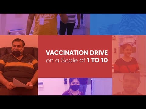Vaccination Drive on a Scale of 1 to 10