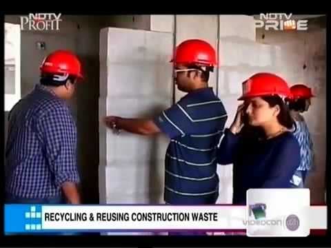 Mr. Anup Mathew talks to NDTV on effective reuse and recycling of construction waste