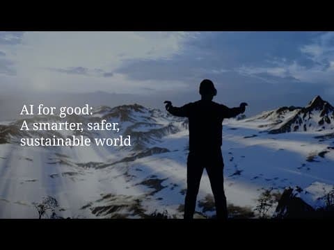 AI for good: A smarter, safer, sustainable world