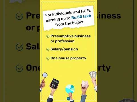 Who Should File ITR 4 in FY 2022-23? | ITR 4 Filing Online AY 2023-24 | Income Tax Return Filing