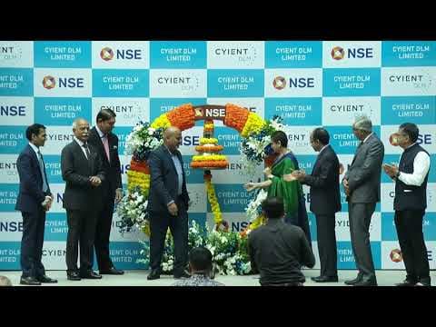 Ringing the bell at NSE for Cyient DLM