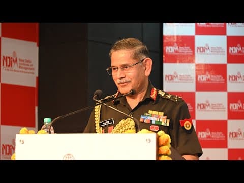 Address of #GeneralUpendraDwivedi, #COAS at NDIM.