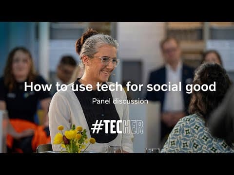 Using tech for social good – Panel discussion – #tecHER 2025