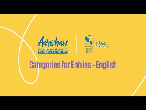 Categories for Entries | Aarohan Social Innovation Awards 2025
