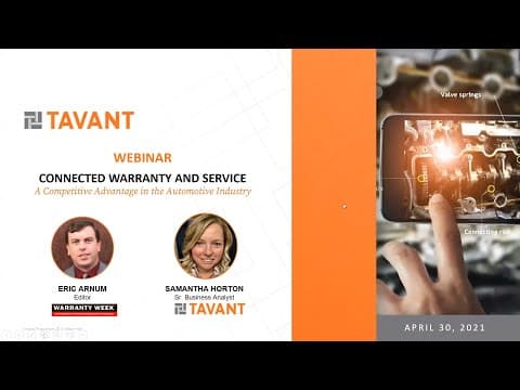 [Webinar] Connected Warranty and Service in Automotive Industry