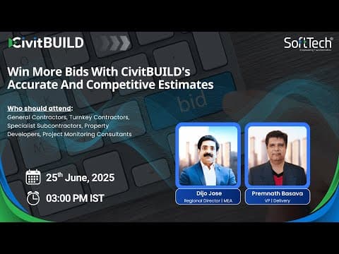 Win More Bids with CivitBUILD | Accurate Cost Estimation Software for Civil Construction