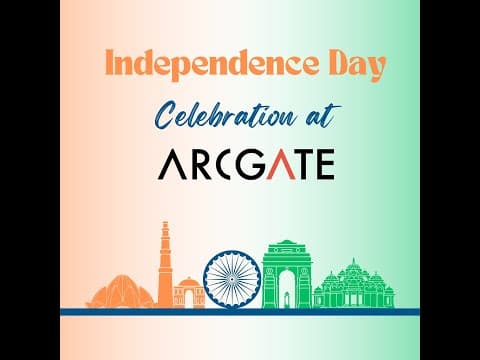 Independence Day Celebration and Flag Hoisting Ceremony at Arcgate | #arcgatians