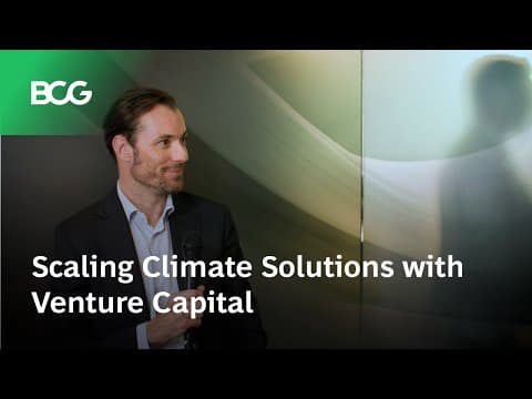 Scaling Climate Solutions with Venture Capital