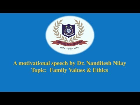 A Motivational speech by Dr. Nanditesh Nilay
