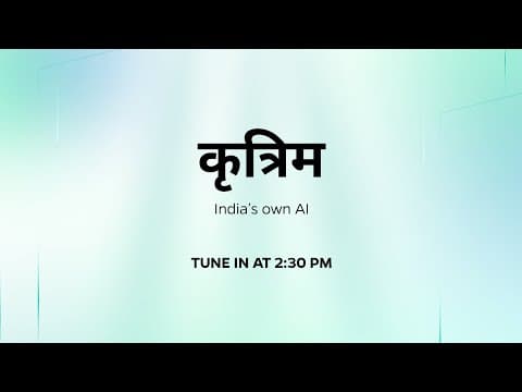 Launching Krutrim: India's Own AI