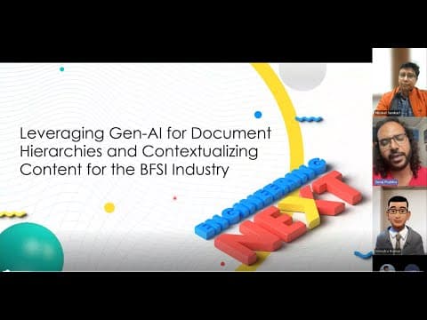 Leveraging Gen-AI for Document Hierarchies and Contextualizing Content for the BFSI Industry