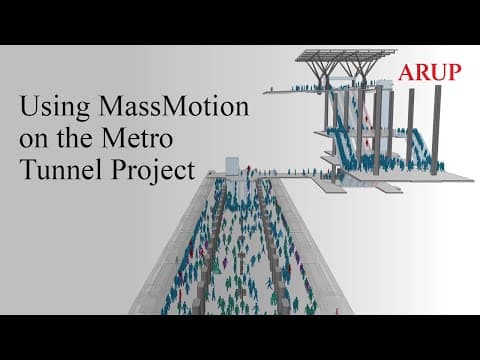 MassMotion modelling of passenger behaviour for Metro Tunnel Project, Melbourne