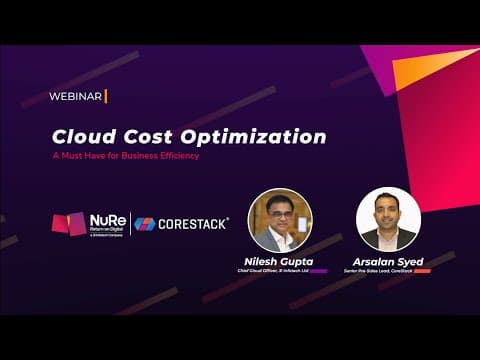 Cloud Cost Optimization 3i Infotech & CoreStack Webinar