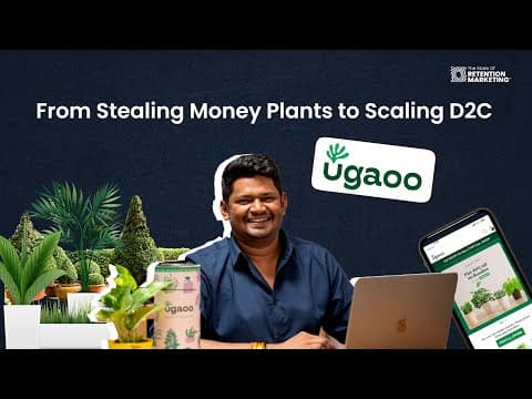 #EP55 Gunning the 3000Cr+ Plants Market in India ft.Siddhant Bhalinge, Founder of Ugaoo w/ WebEngage