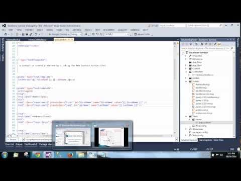 Seminar on creating MVC application with backbone js