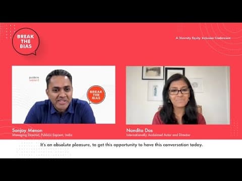 #BreakTheBias | A session with Nandita Das