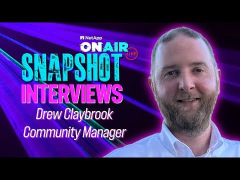 Drew Claybrook @ INSIGHT 2024 | NetApp ONAIR SNAPSHOT