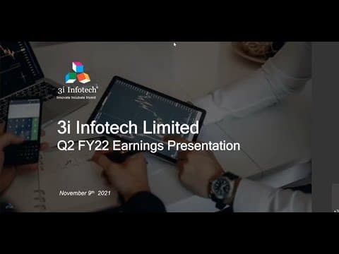 Q2 FY22 Earnings Conference Call | 9th Nov 2021 | 3i Infotech Limited