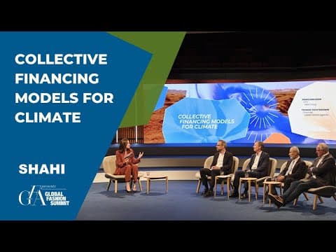 Shahi Discusses Collective Climate Financing at Global Fashion Summit 2024