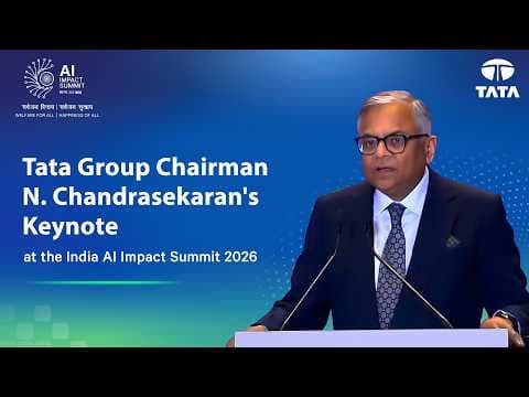 Tata Group Chairman N. Chandrasekaran's address at the India AI Impact Summit 2026 | #ThisIsTata