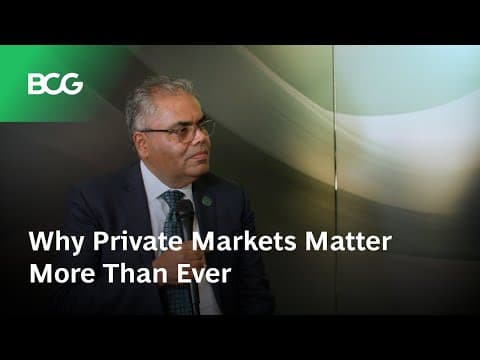 Why Private Markets Matter More Than Ever