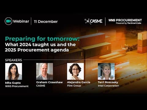 Preparing for Tomorrow: What 2024 Taught us and the 2025 Procurement Agenda