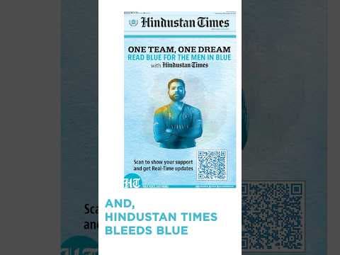 Witness how Hindustan Times transformed in celebration of the Men in Blue's epic triumph! 🎉🇮🇳💙