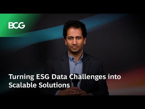 Turning ESG Data Challenges into Scalable Solutions