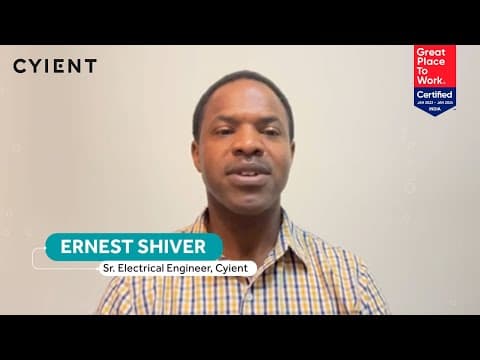 #CelebratingTheCore at Cyient with Ernest Shiver