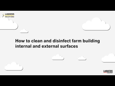 How to clean and disinfect farm building internal and external surfaces