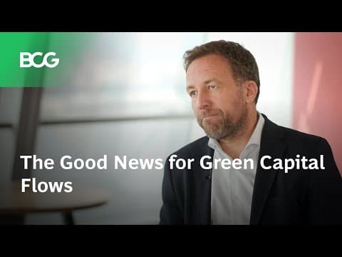 The Good News for Green Capital Flows
