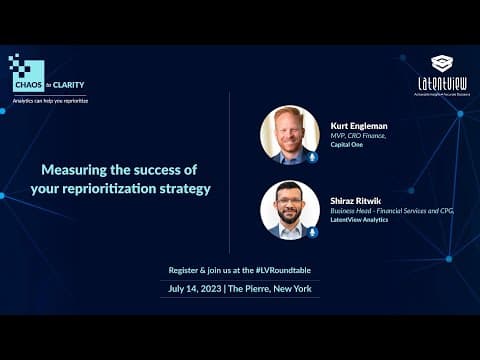 Measuring the success of your reprioritization strategy | LatentView Analytics Roundtable