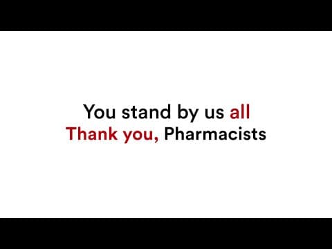 Thank You, Pharmacists - #YouStandByUsAll