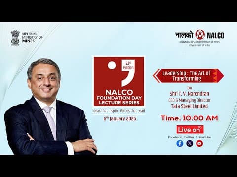 23rd NALCO Foundation Day Lecture