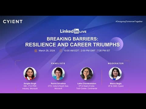 Breaking Barriers: Resilience and Career Triumphs (Live Session)
