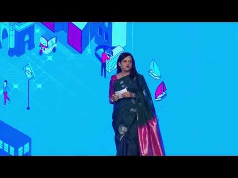 Mrs Ashwini Bhide, BMC Commissioner making presentation on AI-Powered Building Permission System.