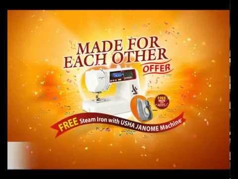 Made for Each Other Offer: Usha Janome Sewing Machine