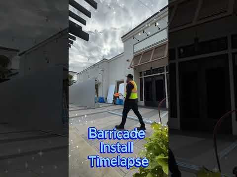 Temporary Barricade Installation timelapse