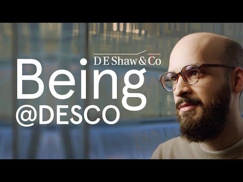 Being@DESCO: Michael (The D. E. Shaw Group)